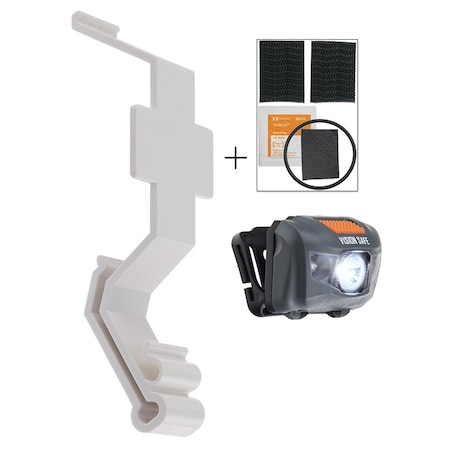 Goggle Guard Complete Headlamp Kit with White Goggle Guard Clip & HL3W Light HL3W81510WH